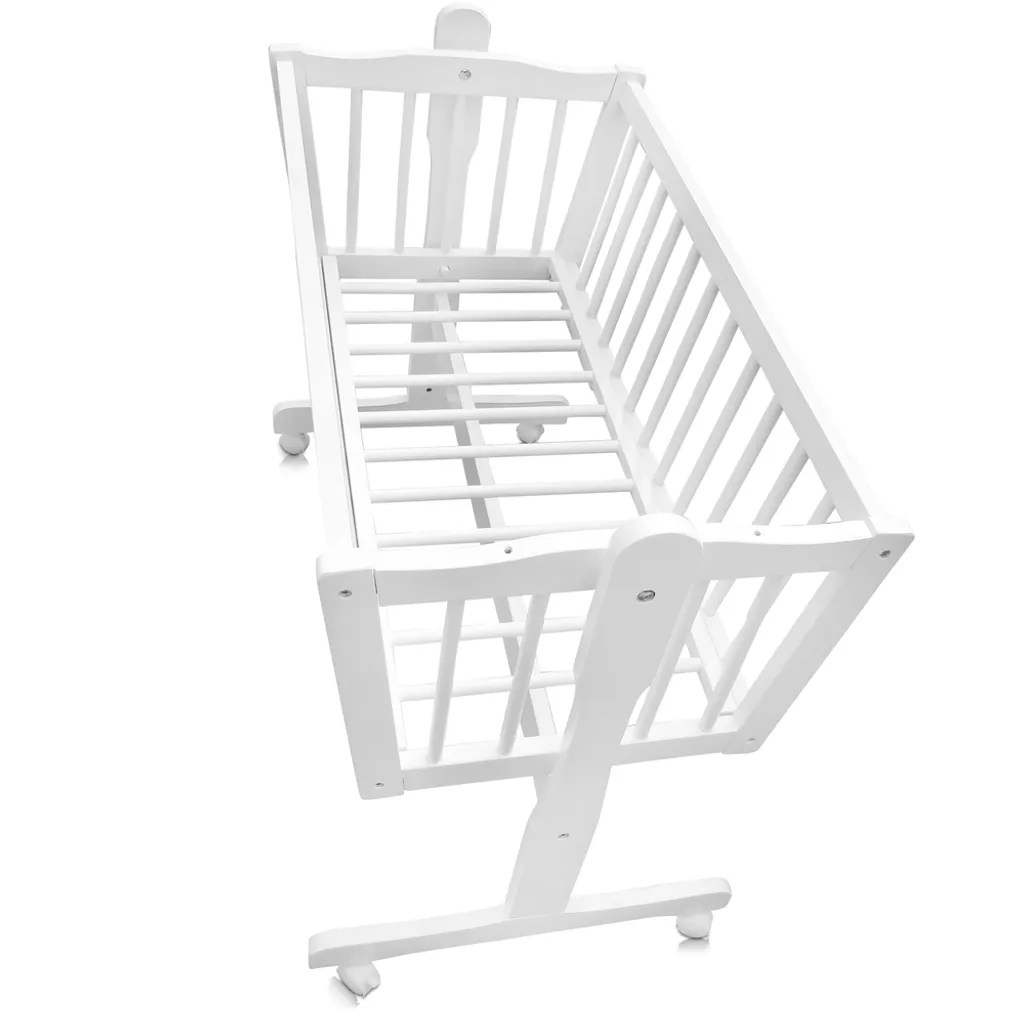 Baby Wiege Kinder Himmel Bett Stubenwagen Beistellbett + 9 Tlg. Zubehör Weiß/grau 11 Baby Wiege Kinder Himmel Bett Stubenwagen Beistellbett + 9 Tlg. Zubehör Weiß/grau – Bild 11