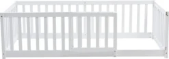 Merax Kinderbett 90x200 Cm Babybett Mit Zaun Und Schutzgitter, Kiefernholz Bodenbett Jugendbett, Weiß 15 Merax Kinderbett 90x200 Cm Babybett Mit Zaun Und Schutzgitter, Kiefernholz Bodenbett Jugendbett, Weiß -Babyfreude Deutschland Verkaufs-Shop 7f9ce620d3a4db897f8132216e774685