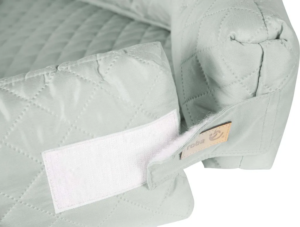 Roba Babylounge 3 In 1 'roba Style', Kuschelnest, Frosty Green, Wickelauflage, Bettschlange 5 Roba Babylounge 3 In 1 'roba Style', Kuschelnest, Frosty Green, Wickelauflage, Bettschlange – Bild 5