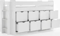 Funktions-/Hochbett FLORI, LF 90 X 200 Cm Inkl. Lattenrost Und 8 Großen Schubladen -Babyfreude Deutschland Verkaufs-Shop 82c5aa269b2e0271bd198c254393b0a1