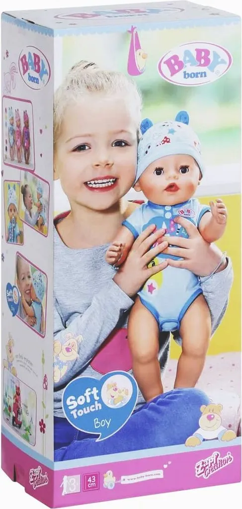 Zapf Creation Zapf 826072 - BABY Born - Soft Touch - Puppe Mit Zubehör, 43 Cm, Boy 2 Zapf Creation Zapf 826072 - BABY Born - Soft Touch - Puppe Mit Zubehör, 43 Cm, Boy – Bild 2