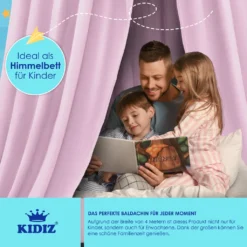 KIDIZ® Baldachin Kinderzimmer Betthimmel Babybett Für Schlafzimmer Inkl. Aufbewahrungstasche | Ohne Bohren | Saumlänge Ca. 270cm | Moskitonetz Insektenschutz Kinder Spielzelte, Farbe:Rosa 13 KIDIZ® Baldachin Kinderzimmer Betthimmel Babybett Für Schlafzimmer Inkl. Aufbewahrungstasche | Ohne Bohren | Saumlänge Ca. 270cm | Moskitonetz Insektenschutz Kinder Spielzelte, Farbe:Rosa -Babyfreude Deutschland Verkaufs-Shop 85cd76304b6756e6ddf1762b762ffc4d