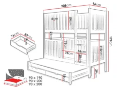 Mirjan24 Etagenbett Okawango, Bett Mit Bettschubladen, Hochbett, Jugendzimmer, Jugendbett (Farbe: Weiß, Größe: 90x200) 5 Mirjan24 Etagenbett Okawango, Bett Mit Bettschubladen, Hochbett, Jugendzimmer, Jugendbett (Farbe: Weiß, Größe: 90x200) -Babyfreude Deutschland Verkaufs-Shop 86341f039033cf0fd49342acf6906de8