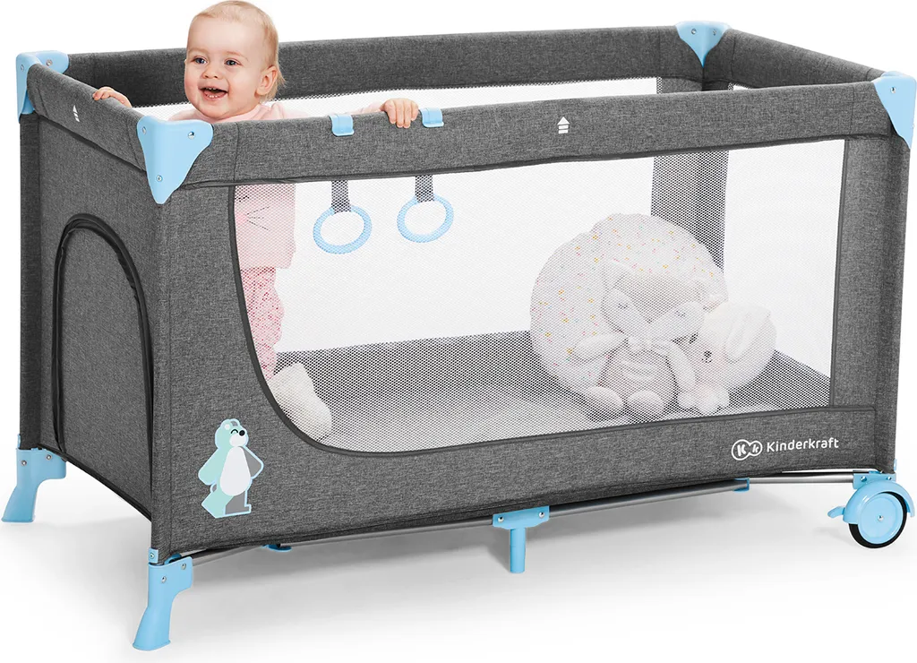 JOY-Reisebett Von Kinderkraft Blau 7 JOY-Reisebett Von Kinderkraft Blau – Bild 7