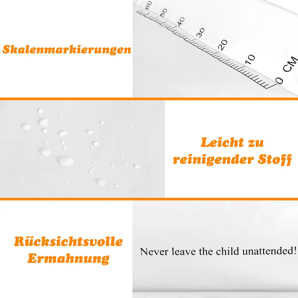 COSTWAY Wickeltisch Klappbar Wickelkombination Mit Aufbewahrungskorb & Zubehör Zum Wickeln & Kleidungwechseln Wickelkombi Rückenschonend Schwarz 5 COSTWAY Wickeltisch Klappbar Wickelkombination Mit Aufbewahrungskorb & Zubehör Zum Wickeln & Kleidungwechseln Wickelkombi Rückenschonend Schwarz – Bild 5