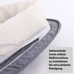 JOYCUTE - 2 In 1 Babynest, Reisebett Bzw. Reisetasche, Faltbare Krippe, Nestchen, Grau -Babyfreude Deutschland Verkaufs-Shop 889fe315fcde1a7be134be0e11468cd1