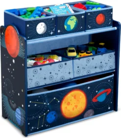 Delta Children Kinderzimmer Abentuer-Spielzeugschrank Mit Nylonfächern