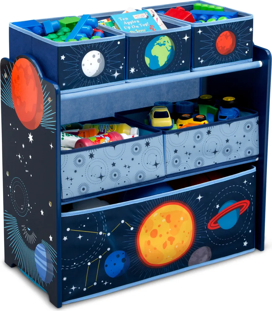 Delta Children Kinderzimmer Abentuer-Spielzeugschrank Mit Nylonfächern 1 Delta Children Kinderzimmer Abentuer-Spielzeugschrank Mit Nylonfächern