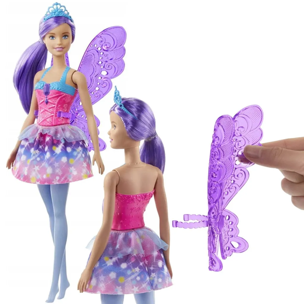 Barbie Dreamtopia Fee (lila Haare) Puppe Mit Flügeln, Anziehpuppe, Modepuppe 15 Barbie Dreamtopia Fee (lila Haare) Puppe Mit Flügeln, Anziehpuppe, Modepuppe – Bild 15
