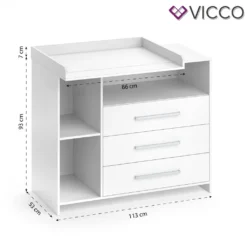 Vicco Wickelkommode Oskar Weiß 113 X 100 X 53 Cm Holzwerkstoff 17 Vicco Wickelkommode Oskar Weiß 113 X 100 X 53 Cm Holzwerkstoff -Babyfreude Deutschland Verkaufs-Shop 90a361640068c69645c78ceaf9676c03