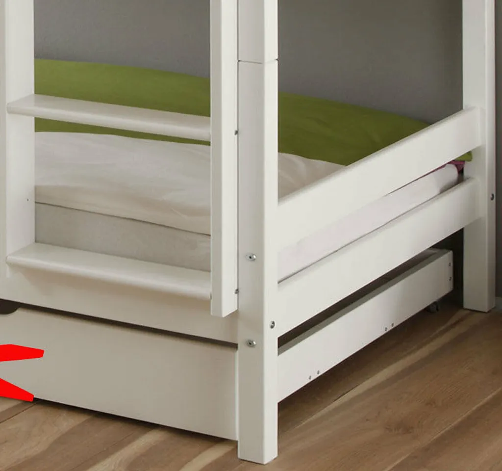 Kinderbett Etagenbett Weiss Hochbett Spielbett Kindeerbett Stockbett 90x200 Cm 2 Kinderbett Etagenbett Weiss Hochbett Spielbett Kindeerbett Stockbett 90x200 Cm – Bild 2