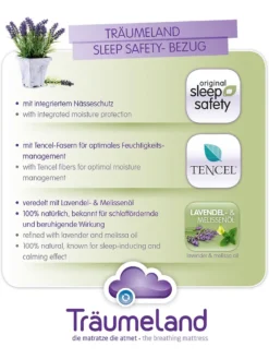 Träumeland Matratze TRAUMPLANET 70 X 140 Cm -Babyfreude Deutschland Verkaufs-Shop 942996efbf89579a407485233a8cea24