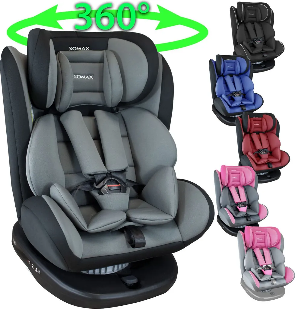 XOMAX 916 Auto Kindersitz Mit 360° Drehfunktion Und ISOFIX Für Kinder Von 0 - 36 Kg (Klasse 0, I, II, III) Farbe Schwarz/Grau 10 XOMAX 916 Auto Kindersitz Mit 360° Drehfunktion Und ISOFIX Für Kinder Von 0 - 36 Kg (Klasse 0, I, II, III) Farbe Schwarz/Grau – Bild 10