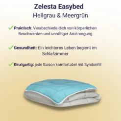 Zelesta Easybed Hellgrau & Meergrün -Babyfreude Deutschland Verkaufs-Shop 94d8b536b07412bc4d57ea472026eefa