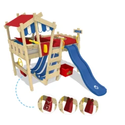 WICKEY Kinderbett Hochbett CrAzY Hutty Mit Rutsche Hausbett 90 X 200 Cm, Etagenbett - Blau 10 WICKEY Kinderbett Hochbett CrAzY Hutty Mit Rutsche Hausbett 90 X 200 Cm, Etagenbett - Blau -Babyfreude Deutschland Verkaufs-Shop 9afc8c7e57985e7e2f28c1dea9b45ab9