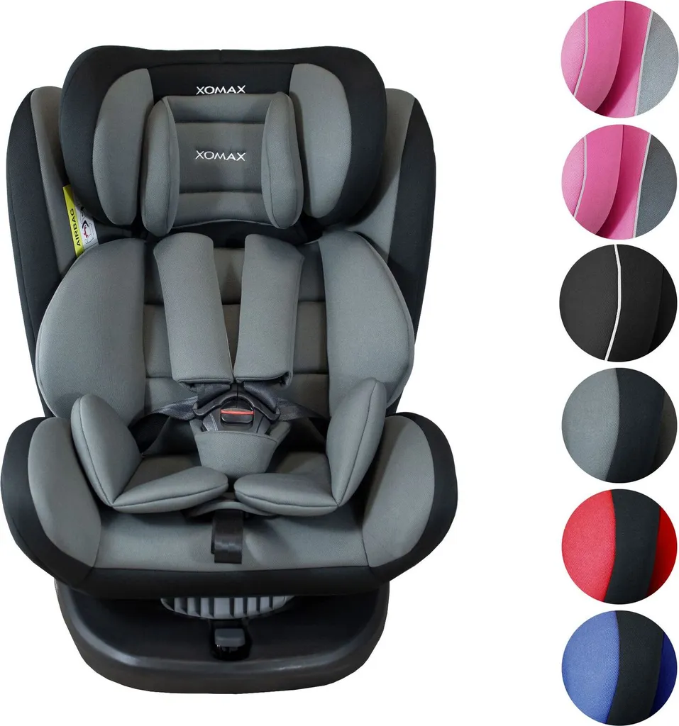 XOMAX 916 Auto Kindersitz Mit 360° Drehfunktion Und ISOFIX Für Kinder Von 0 - 36 Kg (Klasse 0, I, II, III) Farbe Schwarz/Grau 12 XOMAX 916 Auto Kindersitz Mit 360° Drehfunktion Und ISOFIX Für Kinder Von 0 - 36 Kg (Klasse 0, I, II, III) Farbe Schwarz/Grau – Bild 12