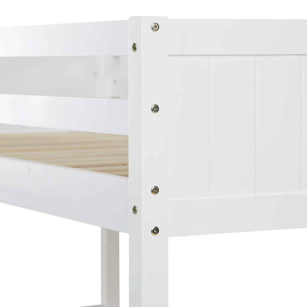 Homestyle4u 1898, Kinderbett Etagenbett 90x200 Und 140x200 Jugendbett Hochbett Weiß Holz 8 Homestyle4u 1898, Kinderbett Etagenbett 90x200 Und 140x200 Jugendbett Hochbett Weiß Holz – Bild 8