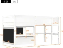 Merax Etagenbett 90x200 Cm Kinderbett Hochbett Mit Zwei Beschreibbaren Tafeln, Klein Ablage Und Leiter, Spielbett Aus Kiefer Für Jungen Und Mädchen, Weiß 22 Merax Etagenbett 90x200 Cm Kinderbett Hochbett Mit Zwei Beschreibbaren Tafeln, Klein Ablage Und Leiter, Spielbett Aus Kiefer Für Jungen Und Mädchen, Weiß -Babyfreude Deutschland Verkaufs-Shop a1f2361c761f44f0045fae8b3572f527