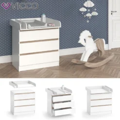 Vicco Wickelkommode Emma Weiß Sonoma 80 X 78 X 48 Cm Holzwerkstoff -Babyfreude Deutschland Verkaufs-Shop a24cc3e806c1382c1bd3378a4bfa6a8a