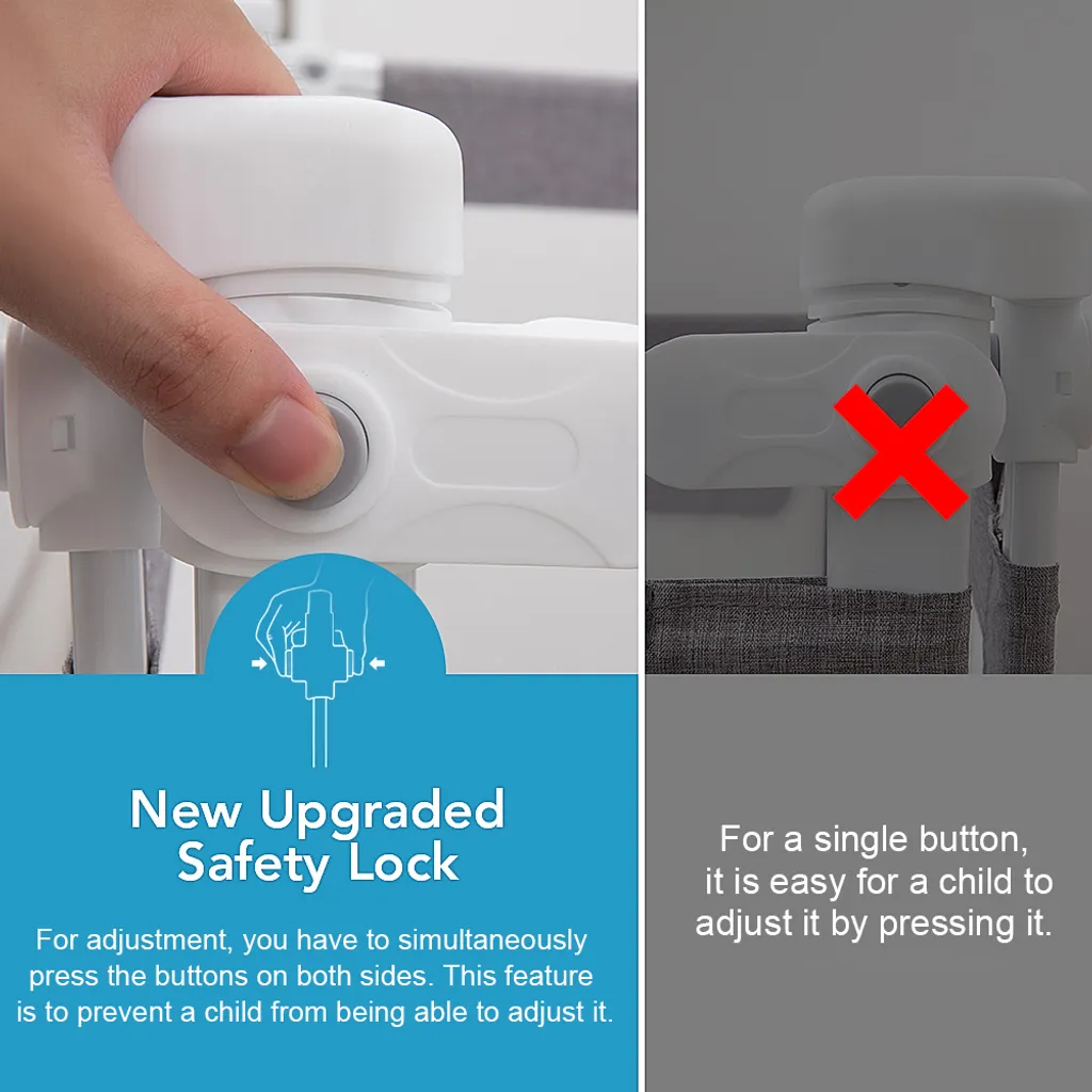 Zehnhase Bettgitter Länge 140 Cm 1 Seite Bettschutzgitter Kinderbettgitter Babybettgitter, Absturzsicherung Für Kinder, Baby, Grau 6 Zehnhase Bettgitter Länge 140 Cm 1 Seite Bettschutzgitter Kinderbettgitter Babybettgitter, Absturzsicherung Für Kinder, Baby, Grau – Bild 6