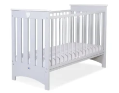 Grau Babybett 120x60 Cm Mit Matratze Für Babys Grau Lorenzo