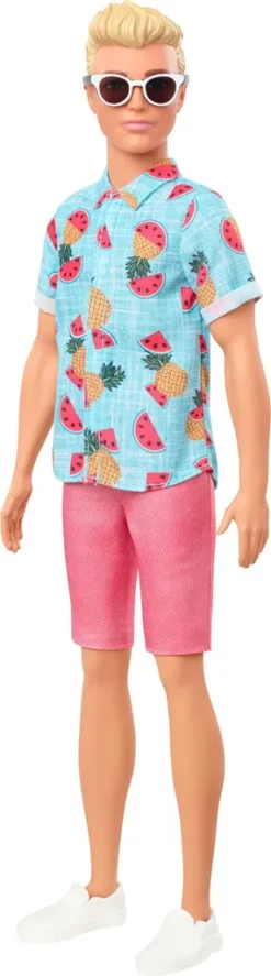 Barbie Ken Fashionistas Puppe Im Shirt Mit Früchteprint, Anziehpuppe