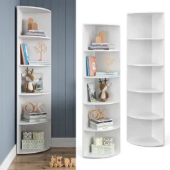 Vicco Eckregal Ecki Weiß 180 X 40 X 40 Cm Holzwerkstoff