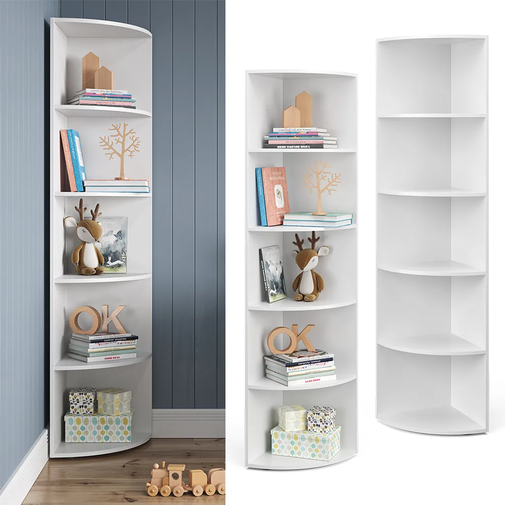 Vicco Eckregal Ecki Weiß 180 X 40 X 40 Cm Holzwerkstoff 1 Vicco Eckregal Ecki Weiß 180 X 40 X 40 Cm Holzwerkstoff