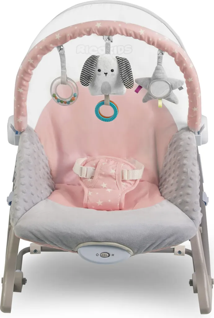 Babyschaukel Schaukelwippe Sway Babywippe Wippe Mit Vibration Ricokids - Rosa 3 Babyschaukel Schaukelwippe Sway Babywippe Wippe Mit Vibration Ricokids - Rosa – Bild 3