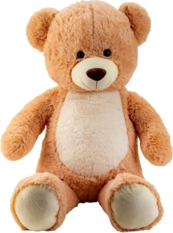 XXL Teddybär Mit Hellem Bauch 100cm Kuscheltier Teddy