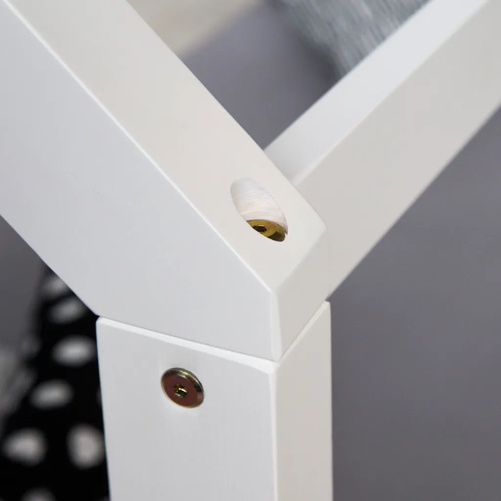 Homestyle4u 1992, Kinderbett Kinderhaus Spielbett Hausbett 90x200 Cm Weiß Mit Bettkasten 8 Homestyle4u 1992, Kinderbett Kinderhaus Spielbett Hausbett 90x200 Cm Weiß Mit Bettkasten – Bild 8