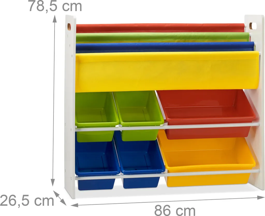 Relaxdays Kinderregal Für Bücher Und Spielsachen 4 Relaxdays Kinderregal Für Bücher Und Spielsachen – Bild 4