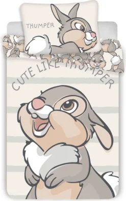 Disney Klopfer Bambi Bettwäsche Kopfkissen Bettdecke 100x135 Cm