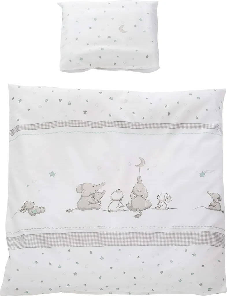 Roba Wiegenset 2-tlg, 'Sternenzauber', Wiegenbettwäsche 80x80 Cm, Wendebettwäsche, 100% Baumwolle 1 Roba Wiegenset 2-tlg, 'Sternenzauber', Wiegenbettwäsche 80x80 Cm, Wendebettwäsche, 100% Baumwolle