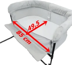 Close2Me Baby-Beistellbett Für Babys Von 0-5 Monaten (max. 9 Kg), Passend An Hohe Polsterungen Und Boxspringbett-Matratzen Von 22-26 Cm Höhe -Babyfreude Deutschland Verkaufs-Shop acece9ecd3f239aafd2b17f8adb896cb