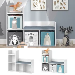 Vicco Kinderregal Luigi 107,2 X 88,6 X 30,9 Cm Holzwerkstoff