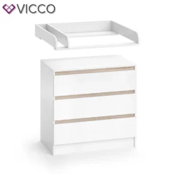 Vicco Wickelkommode Emma Weiß Sonoma 80 X 78 X 48 Cm Holzwerkstoff -Babyfreude Deutschland Verkaufs-Shop b57317196ed1c456fc1583343c37edc8
