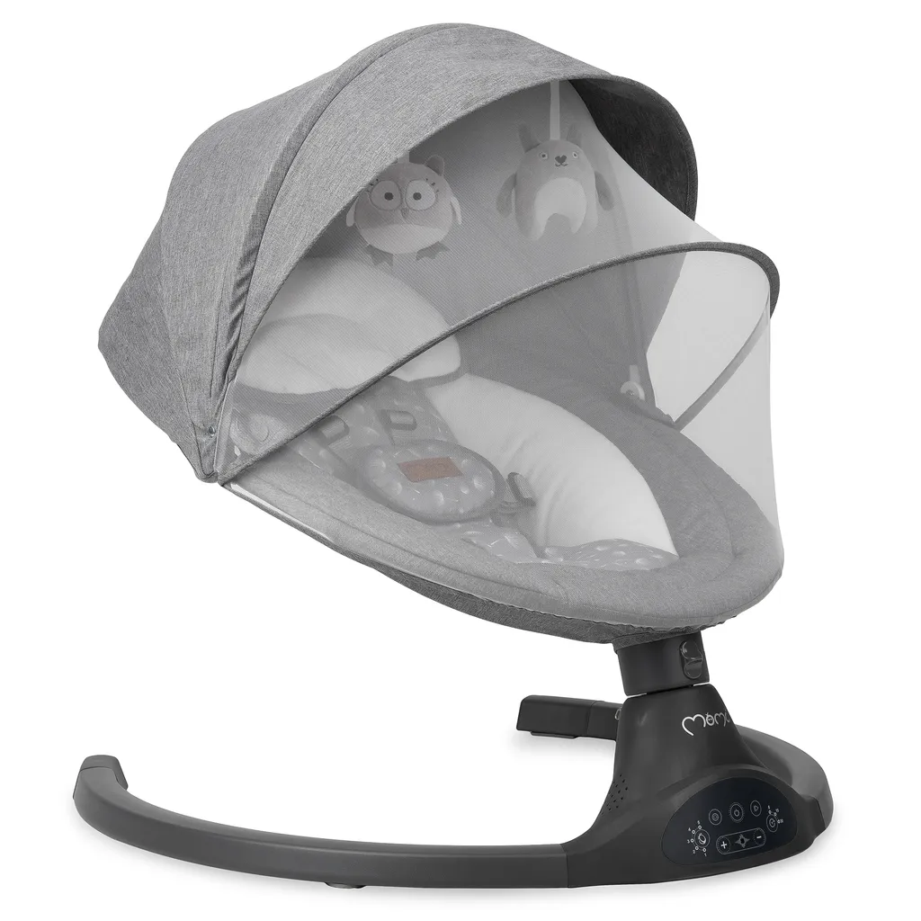 Babywippe Baby Schaukelstuhl Mit 5 Schwingungsamplituden Musik Timing Und Bluetoothfunktion Momi LAMI 2 Babywippe Baby Schaukelstuhl Mit 5 Schwingungsamplituden Musik Timing Und Bluetoothfunktion Momi LAMI – Bild 2