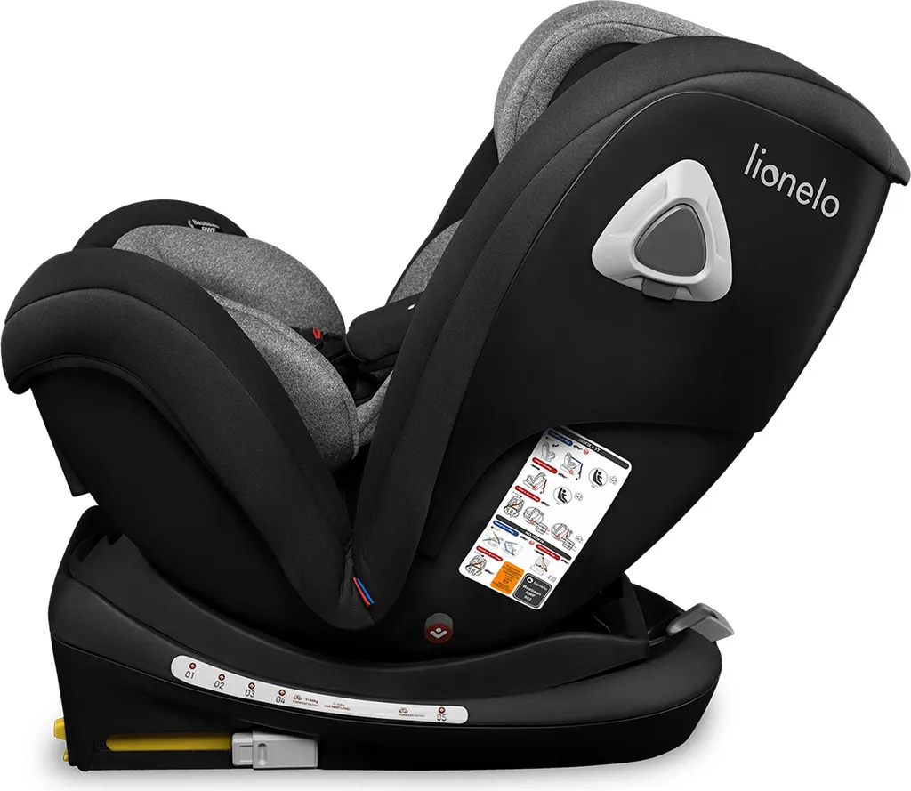Lionelo Bastiaan RWF Kindersitz 0-36 Kg ISOFIX 360° Autositze Kinderautositze Schwarz 8 Lionelo Bastiaan RWF Kindersitz 0-36 Kg ISOFIX 360° Autositze Kinderautositze Schwarz – Bild 8