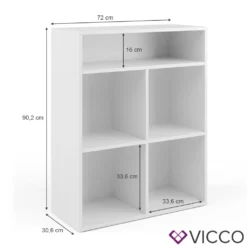 Vicco Kinderregal + Faltbox Luigi Weiß 72 X 90,2 X 30,6 Cm Holzwerkstoff -Babyfreude Deutschland Verkaufs-Shop b92e6dcd9247df4dcffca4eb067bd0cf