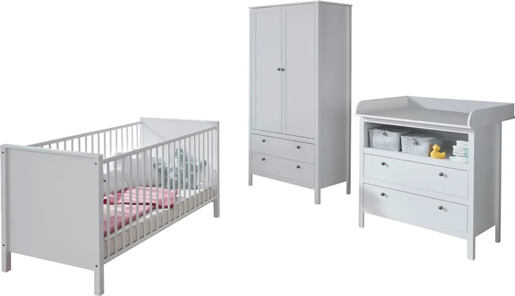 Trendteam Babyzimmer 3-teilige Kombination Ole/Emma Weiß Melamin/WeißNachbildung 4 Trendteam Babyzimmer 3-teilige Kombination Ole/Emma Weiß Melamin/WeißNachbildung – Bild 4
