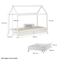 Homestyle4u 1992, Kinderbett Kinderhaus Spielbett Hausbett 90x200 Cm Weiß Mit Bettkasten 16 Homestyle4u 1992, Kinderbett Kinderhaus Spielbett Hausbett 90x200 Cm Weiß Mit Bettkasten -Babyfreude Deutschland Verkaufs-Shop ba01760adb8027373e9228c497882c94