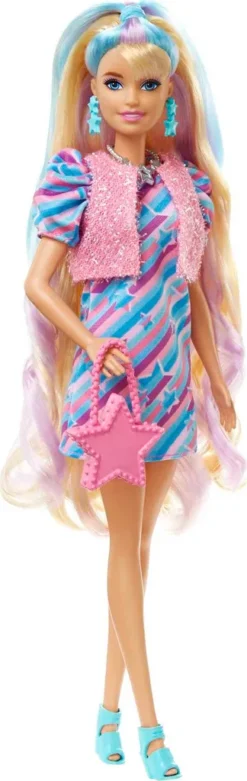 Barbie Totally Hair Puppe (blond/bunte Haare) Inkl. Styling-Zubehör -Babyfreude Deutschland Verkaufs-Shop baf73c3d7476a8e1720516188ba31920