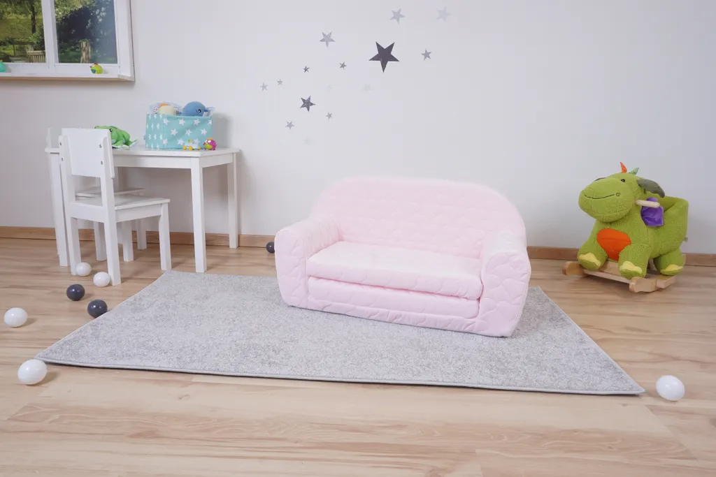 Knorrtoys Kindersofa - "Cosy Heart Rose" 1 Knorrtoys Kindersofa - "Cosy Heart Rose"