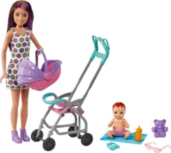 Barbie „Skipper Babysitters Inc.“-Puppe Und Kinderwagen-Spielset, Für Kinder Ab 3 Jahren