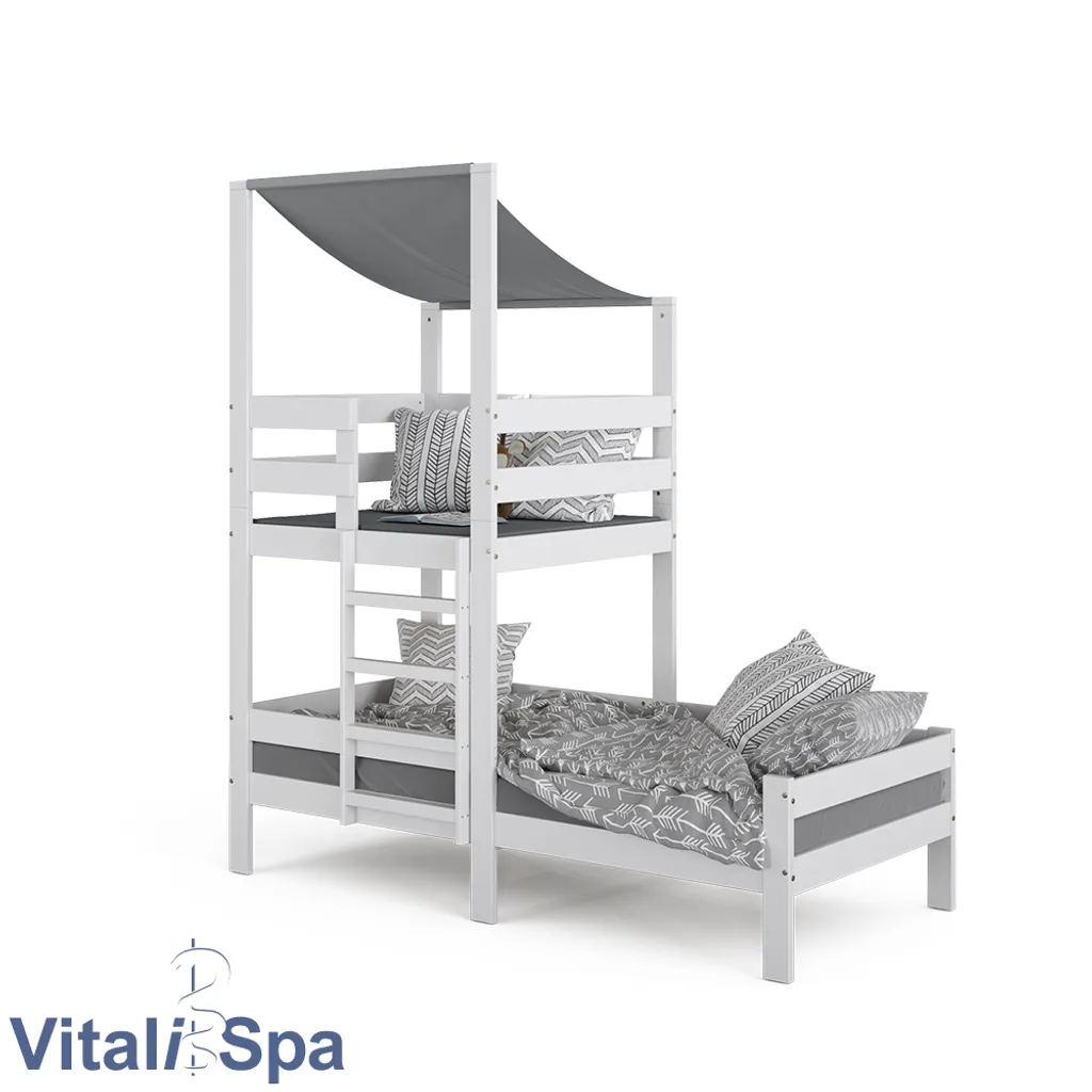 VitaliSpa Kinderbett Tom 90x200cm Spielturm Bett Spielbett Jugendbett Hausbett 7 VitaliSpa Kinderbett Tom 90x200cm Spielturm Bett Spielbett Jugendbett Hausbett – Bild 7