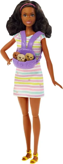Barbie Puppe (brünett) Mit Hund & Welpen, Set Inkl. Zubehör -Babyfreude Deutschland Verkaufs-Shop bc2772867b7fef9e72647471ee52afb0