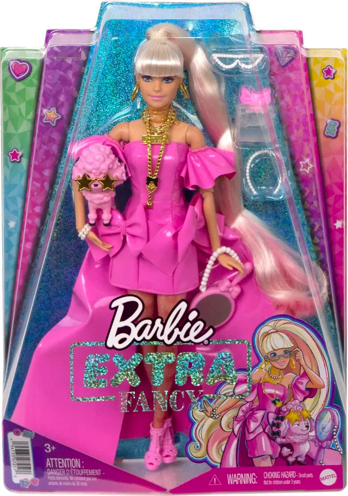 Barbie Extra Fancy Puppe Im Pinken Kleid 6 Barbie Extra Fancy Puppe Im Pinken Kleid – Bild 6