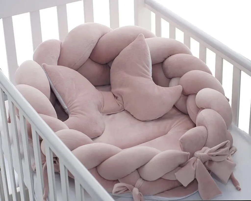 LUMALI Babynest XXL - Babynestchen 3 Teiliges Set - Babynestchen Neugeborene Set - Cocoonababy, Baby Nestchen Mädchen Aus Baumwolle - Nestchen Baby Perfekt Für Neugeborene Geschenk - Bettnestchen 2 LUMALI Babynest XXL - Babynestchen 3 Teiliges Set - Babynestchen Neugeborene Set - Cocoonababy, Baby Nestchen Mädchen Aus Baumwolle - Nestchen Baby Perfekt Für Neugeborene Geschenk - Bettnestchen – Bild 2