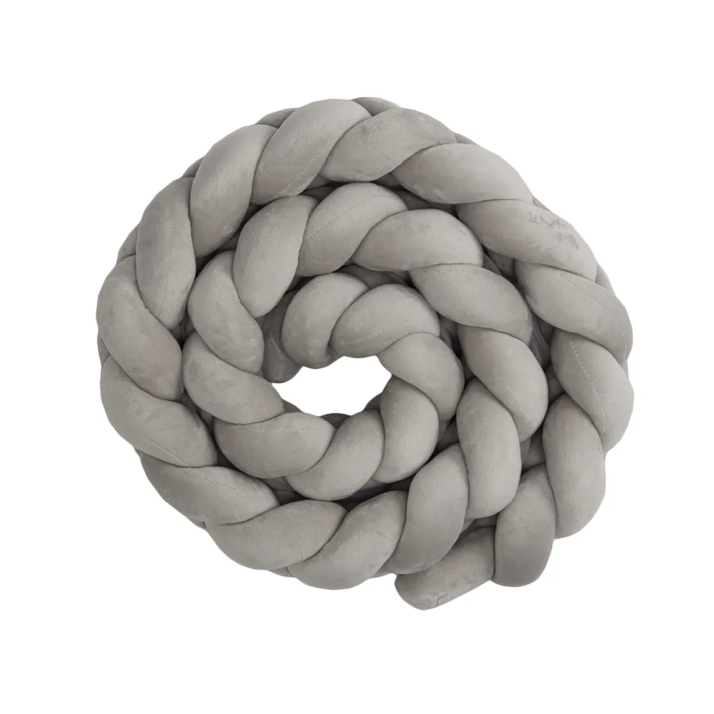 Bettschlange 2,2 M Baby Geflochten Bettumrandung - Bettrolle Für Babybett Nestchen Schlange Nestchenschlange 220cm (Grau, 220 Cm) 1 Bettschlange 2,2 M Baby Geflochten Bettumrandung - Bettrolle Für Babybett Nestchen Schlange Nestchenschlange 220cm (Grau, 220 Cm)